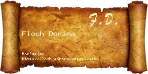 Floch Dorina névjegykártya